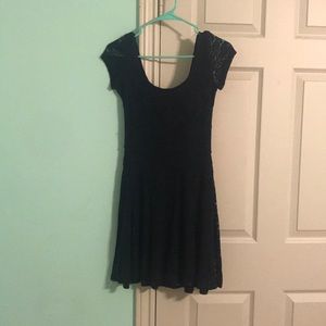 Scoop back Abercrombie Navy Lace Mini Dress
